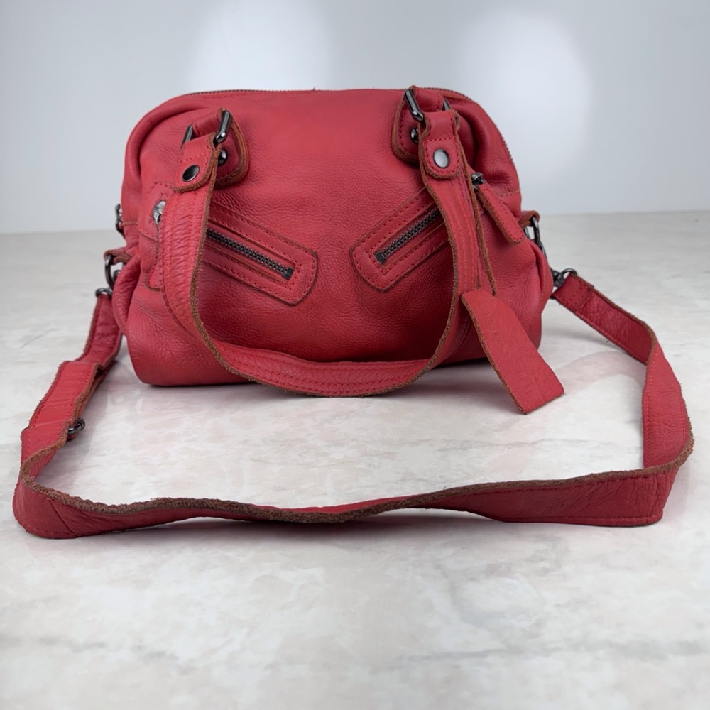 Bright Orange Linea Pelle Satchel